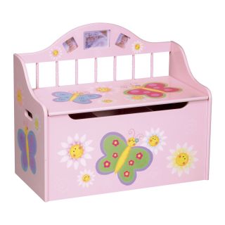 Guidecraft Butterfly Toy Box, Girls