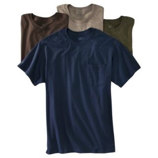 Fruit of the Loom Mens 4 pack Pocket Tee   Assorted Colors L