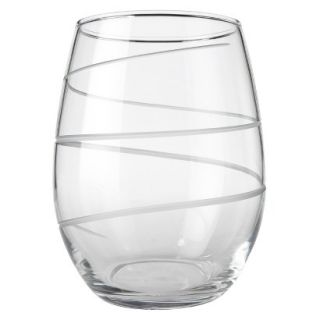 Rolf Glass Spiral Stemless Red Wine Glass Set of 4   21 oz