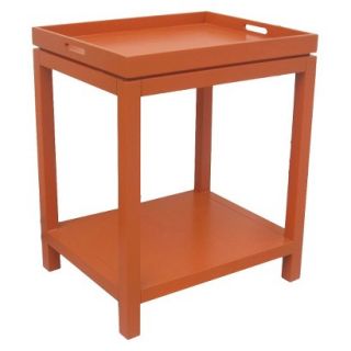 Accent Table: Threshold Tray Top Side Table   Orange