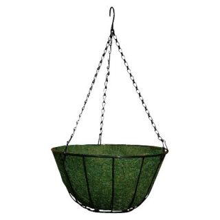 16 Chateau Hanging Basket  Green  Black Chain
