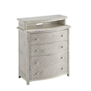 Home Styles Marco Island 4 Drawer Media Chest 5544 041 Finish: White