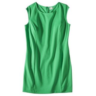 Merona Womens Plus Size Sleeveless Ponte Sheath Dress   Green 2