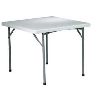 Folding Table: Office Star Square Folding Table   Gray