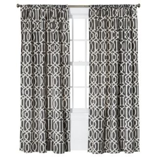 Threshold Farrah Lattice Window Panel   Gray (54x95)