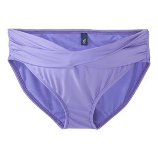 Womens Maternity Twist Front Hipster Swim Bottom   Periwinkle M