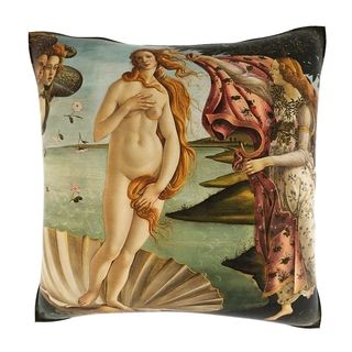 Custom Photo Factory Sandro Botticelli Venus 18 inch Velour Throw Pillow Multi Size 18 x 18