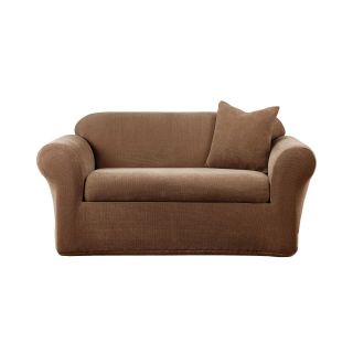 Sure Fit Stretch Metro 2 pc. Loveseat Slipcover, Brown