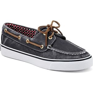 Sperry Top Sider Womens Bahama 2 Eye Navy Canvas Shoes, Size 9 M   9266354