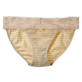 Xhilaration Juniors Wide Lace Cotton Bikini   Dandelion Yellow S