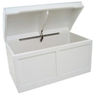 Toy Chest: White Barrel Top Toy Chest