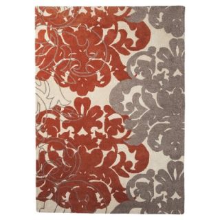 Threshold Exploded Damask Area Rug   Coral/Gray (5x7)