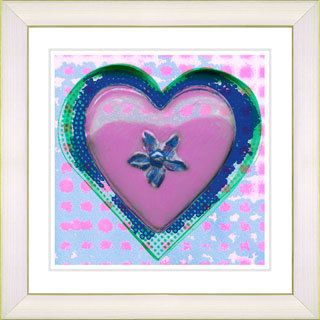 Studio Works Modern Pink Heart Framed Print