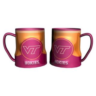 Boelter Brands NCAA 2 Pack Virginia Tech Hokies Game Time Coffee Mug   Pink/