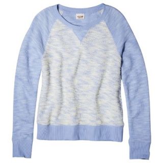 Mossimo Supply Co. Juniors Crewneck Sweatshirt   Cool Breeze Blue S(3 5)