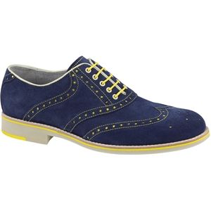 Johnston & Murphy Mens Ellington Wingtip Royal Blue Shoes, Size 9.5 M   20 0797