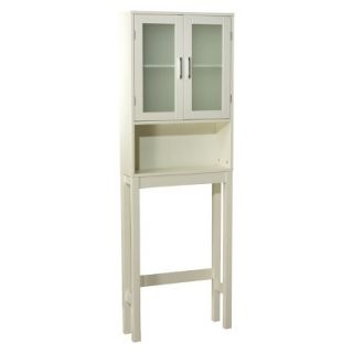 Target Display Cabinet TMS Frosted Pane Over Toilet Etagere   White