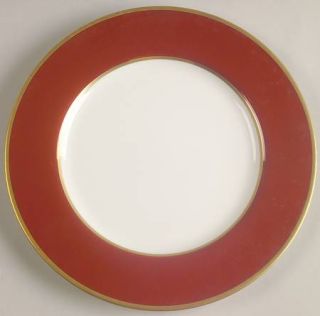 Mikasa Egyptian Terracotta Salad Plate, Fine China Dinnerware   Rust Rim,White C