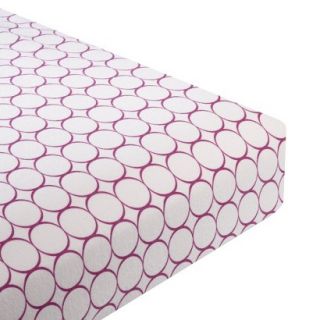 Swaddle Designs Fitted Crib Sheet   Pink Mod Circles