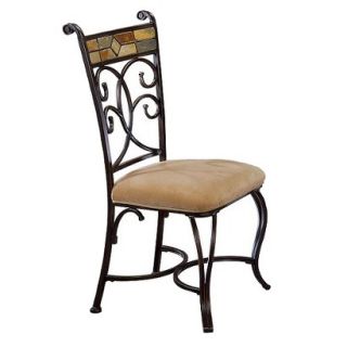 Dining Chair Hillsdale Furniture Pompeii Dining Chair   Black/Gold (Set of 2)