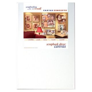 Fancy Blank Canvas with Frame   White 8X12 (2 pack)