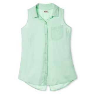 Mossimo Supply Co. Juniors Sleeveless Shirt   Green S(3 5)