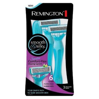 Remington Womens Smooth and Silky 6 Blade Shaver   3 Pack