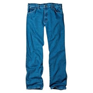 Dickies Mens Relaxed Fit Jean   Stone Washed Blue 48x32