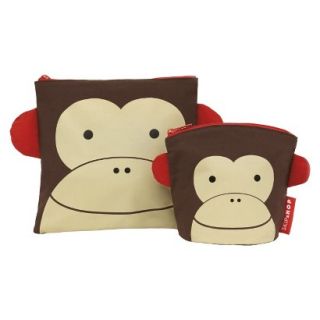 Zoo Reusable Sandwich and Snack Bag Set   Monkey by Skip Hop