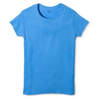 C9 by Champion Womens Seamless Tee   Blue L