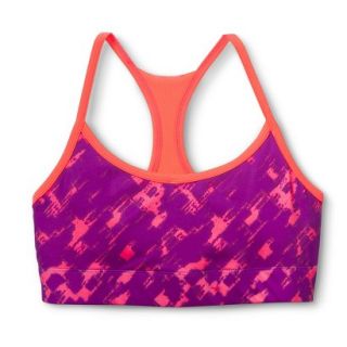 C9 by Champion Womens Reversible Compression Cami Bra   Purple/Sunset Print XXL