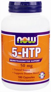 NOW Foods   5 HTP 50 mg.   180 Capsules