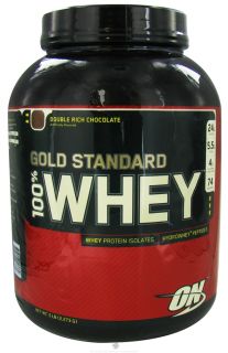 Optimum Nutrition   100% Whey Gold Standard Protein Double Rich Chocolate   5 lbs.