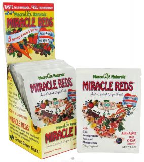 MacroLife Naturals   Miracle Reds Antioxidant Super Food   12 Packet(s) formerly Miracle Greens