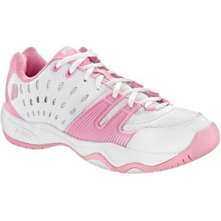 Prince T22 Junior White/Pink: Prince Junior Tennis Shoes