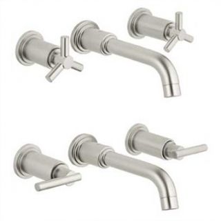 Grohe Atrio Wall Mount Vessel Faucet Trim   Infinity Brushed Nickel