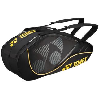 Yonex Tournament Active 6 Pack Racquet Bag Black: Yonex Tennis Bags