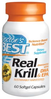 Doctors Best   Real Krill Enhanced with DHA & EPA   60 Softgels