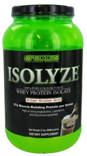 Species Nutrition   Isolyze Whey Protein Isolate Chocolate Milk   2 lbs.