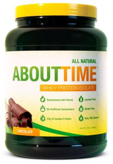 About Time   Whey Protein Isolate Chocolate   2 lbs.