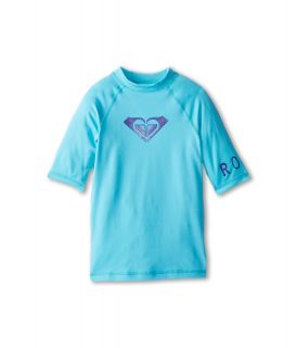Roxy Kids Whole Hearted S/S Surf Shirt Girls Swimwear (Blue)