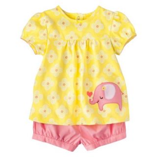 Just One YouMade by Carters Girls 2 Piece Set   Pink/Yellow 5T