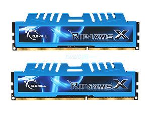 G.SKILL Ripjaws X Series 4GB (2 x 2GB) 240 Pin DDR3 SDRAM DDR3 1333 (PC3 10666) Desktop Memory Model F3 10666CL8D 4GBXM