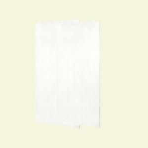 Swanstone 1/4 in. x 36 in. x 96 in. Two Piece Easy Up Adhesive Shower Wall Panels in Tahiti White SS 3696 2 011