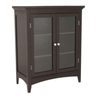 Elegant Home Fashions Wilshire 26 in. W Double Door Floor Cabinet in Dark Espresso HD176332