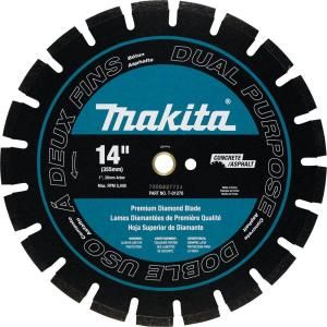 Makita 14 in. Dual Purpose Premium Segmented Diamond Blade T 01270