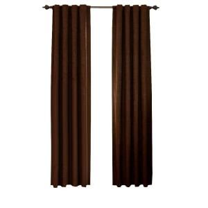 Sound Asleep National Sleep Foundation Room Darkening Chocolate Polyester Curtain Panel, 63 in. Length 11239042X063CH