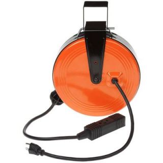 HDX 30 ft. 16/3 Heavy Duty Retractable Reel with 3 Outlets HD 800