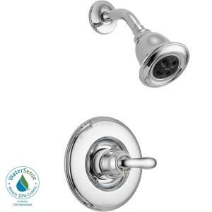 Delta Linden 1 Handle 1 Spray Shower Only Faucet in Chrome featuring H2Okinetic (Valve not included) T14294 H2O