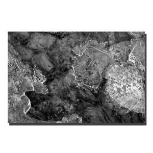 Trademark Fine Art 24 in. x 16 in. Water Rocks and Ice Canvas Art KS017 C1624GG